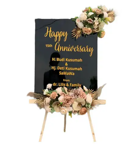 Papan Bunga Akrilik Mangge