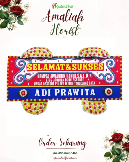 Papan Bunga Ucapan Selamat Mangge